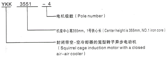 YKK系列(H355-1000)高压YRKK5603-10三相异步电机西安泰富西玛电机型号说明